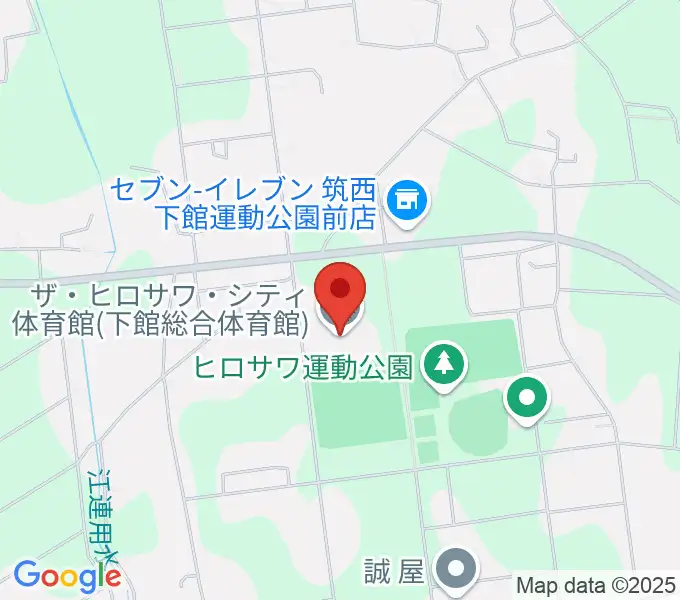 ザ・ヒロサワ・シティ体育館の地図