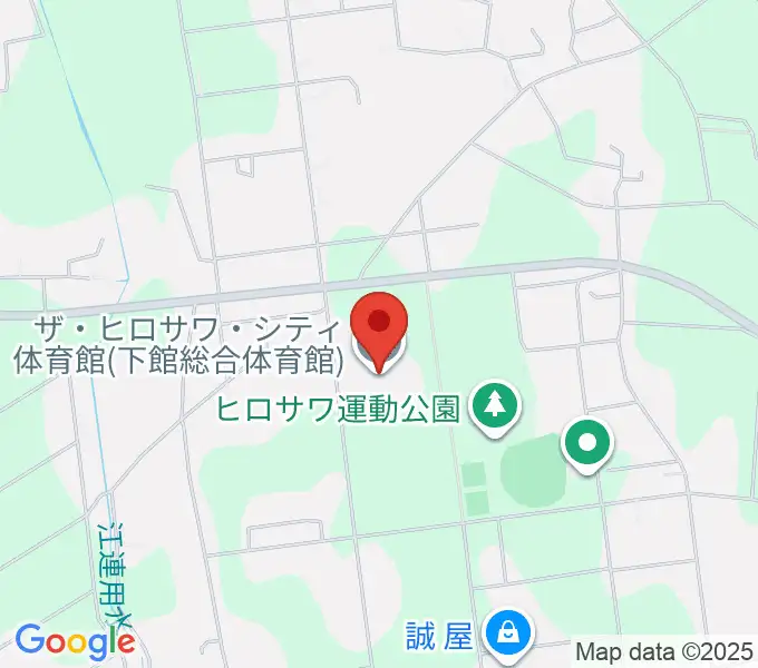 ザ・ヒロサワ・シティ体育館の地図