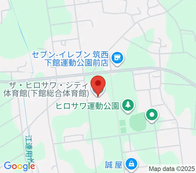 ザ・ヒロサワ・シティ体育館の地図