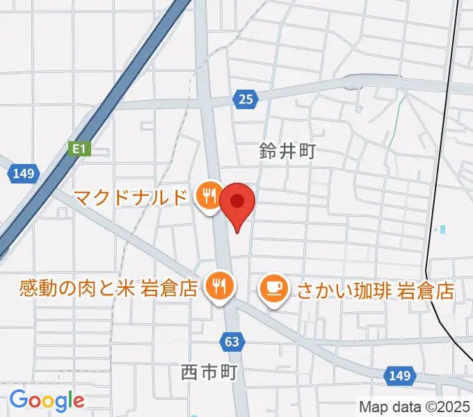 アデリア総合体育文化センターの地図