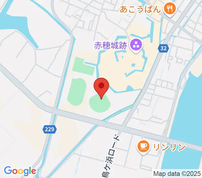 赤穂トラストホープ球場の地図