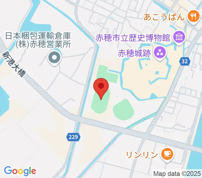 赤穂城南緑地陸上競技場の地図
