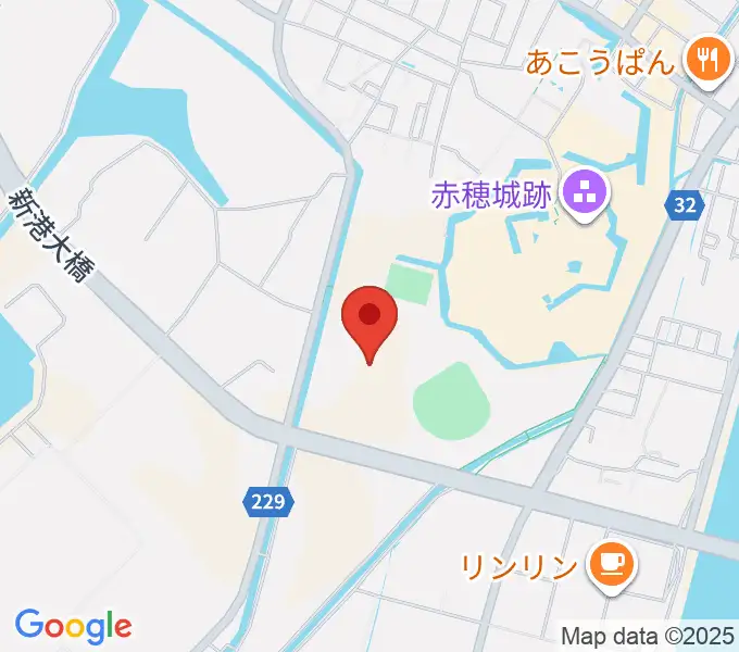 赤穂城南緑地陸上競技場の地図