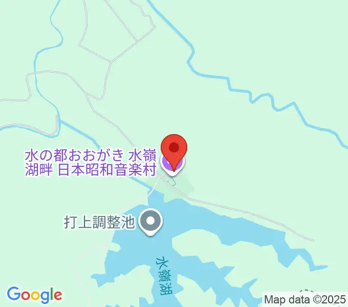 日本昭和音楽村 江口夜詩記念館の地図