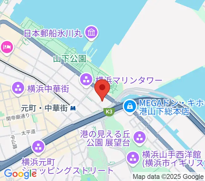横浜人形の家の地図