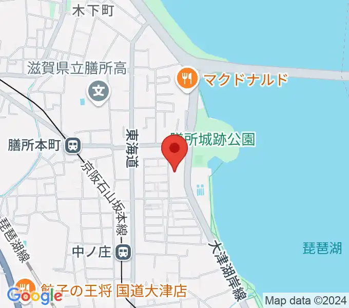 大津市生涯学習センターの地図