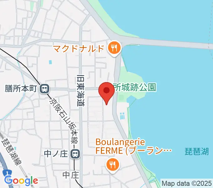 大津市生涯学習センターの地図