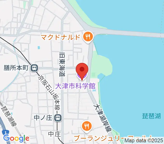 大津市生涯学習センターの地図