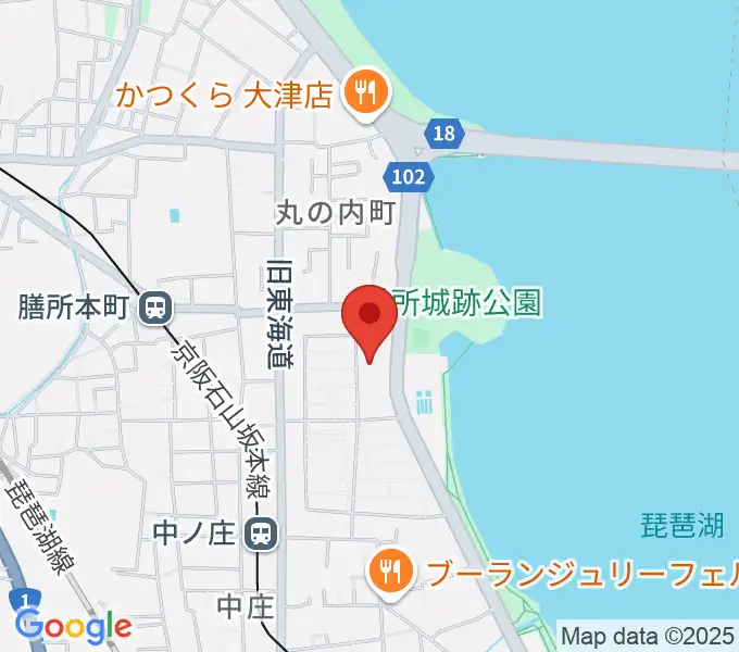大津市生涯学習センターの地図