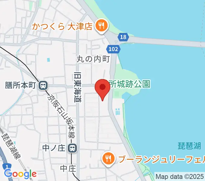 大津市生涯学習センターの地図