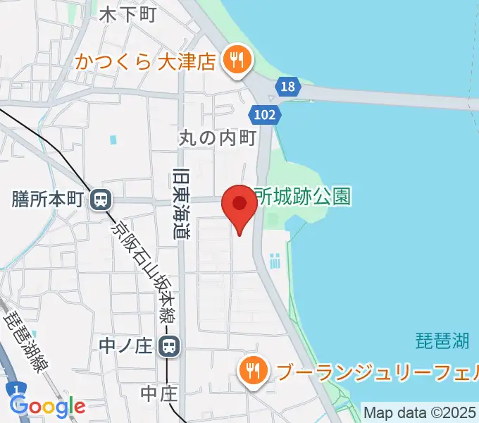 大津市生涯学習センターの地図