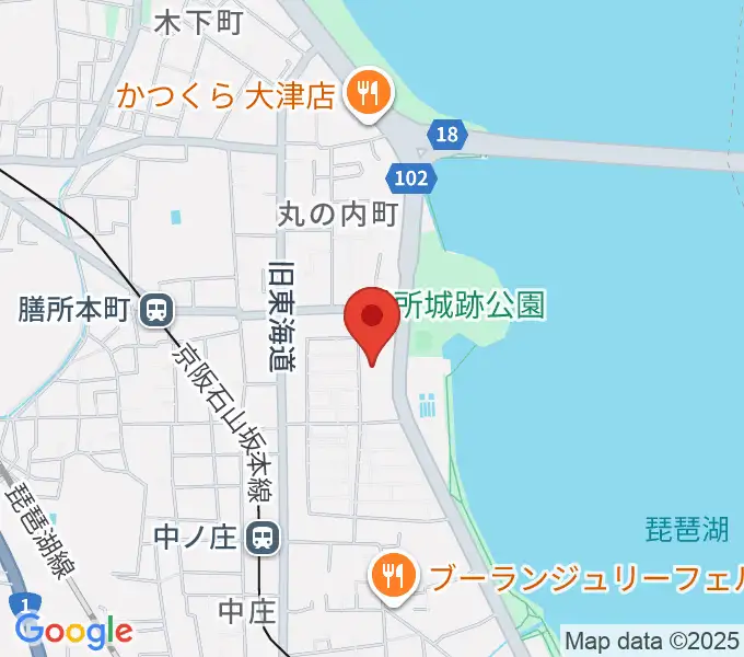 大津市生涯学習センターの地図