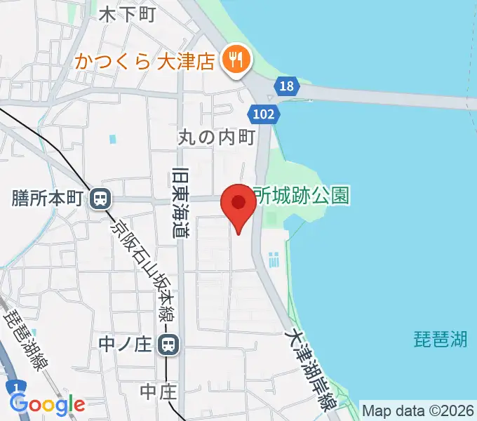 大津市生涯学習センターの地図