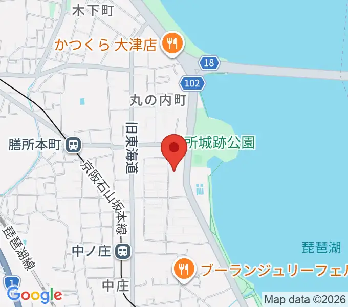 大津市生涯学習センターの地図