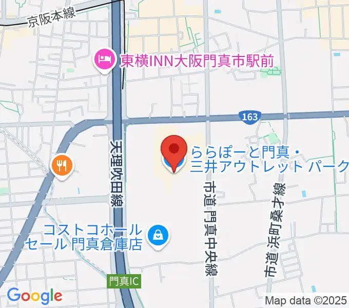 TOHOシネマズ ららぽーと門真の地図
