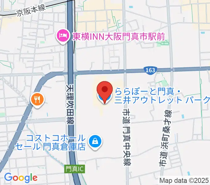 TOHOシネマズ ららぽーと門真の地図