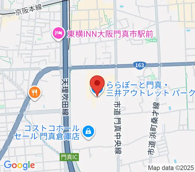 TOHOシネマズ ららぽーと門真の地図