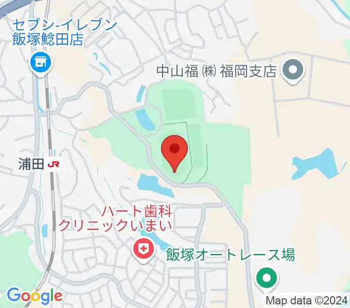 飯塚市総合体育館の地図