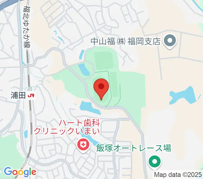 飯塚市総合体育館の地図