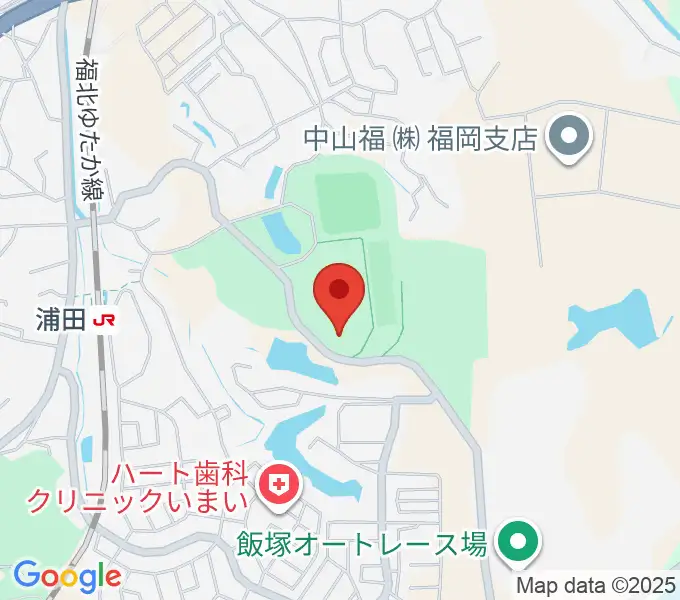 飯塚市総合体育館の地図