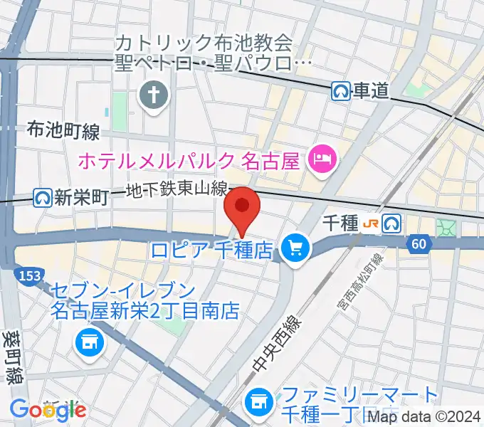 メニコンシアターAoiの地図