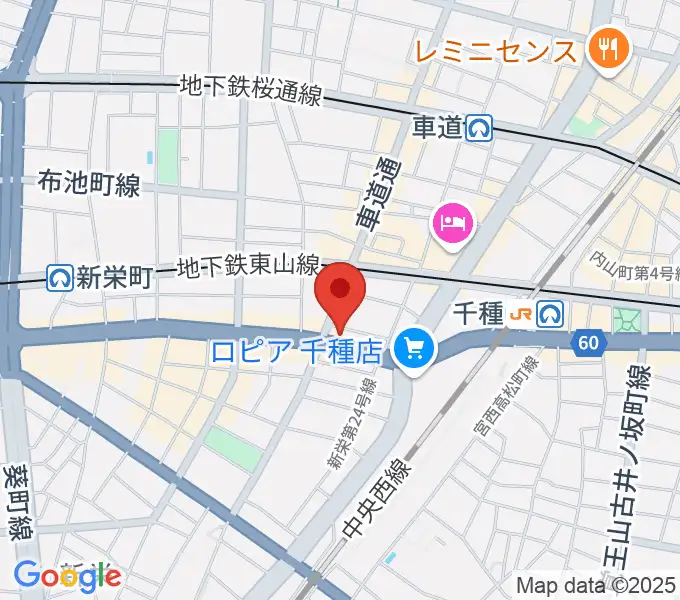 メニコンシアターAoiの地図