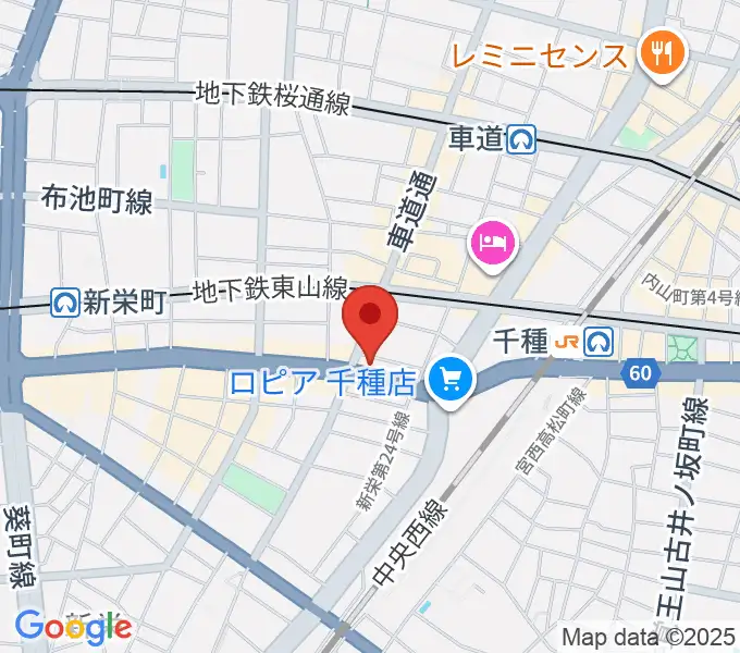 メニコンシアターAoiの地図