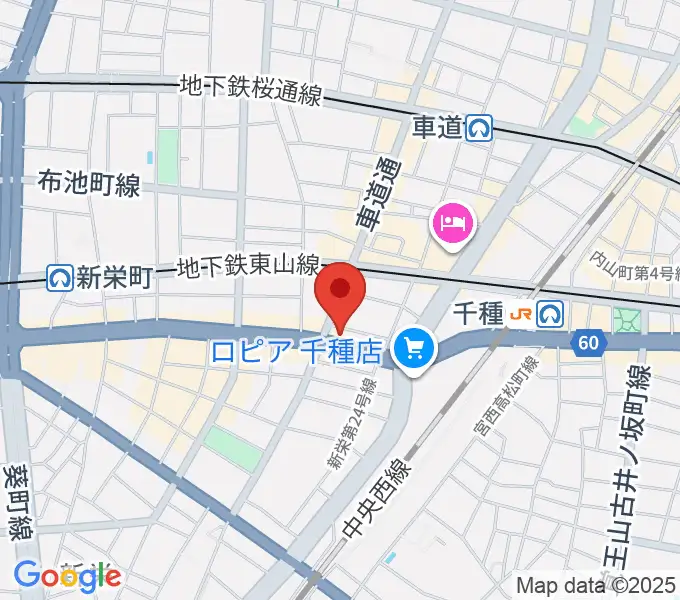 メニコンシアターAoiの地図