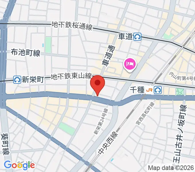 メニコンシアターAoiの地図