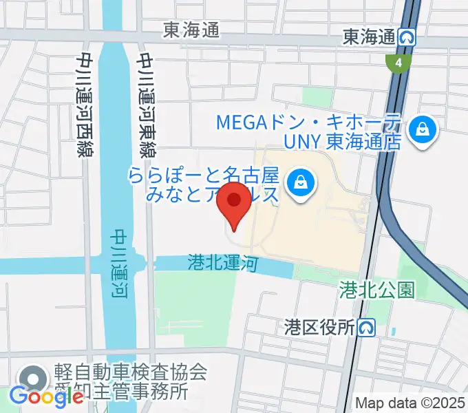 コムテックポートベースの地図
