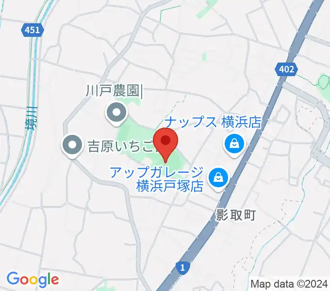 東俣野中央公園運動広場の地図