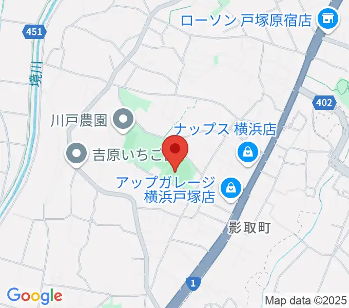 東俣野中央公園運動広場の地図