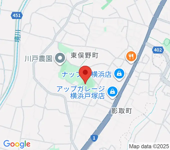 東俣野中央公園運動広場の地図