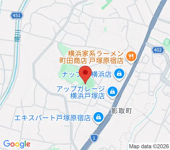 東俣野中央公園運動広場の地図