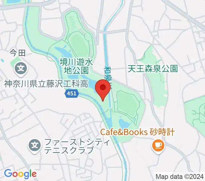 境川遊水地公園野球場の地図