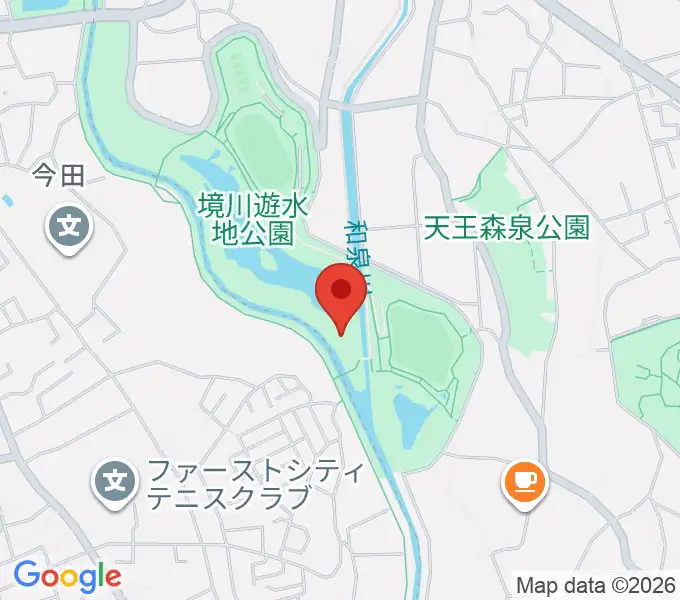 境川遊水地公園野球場の地図