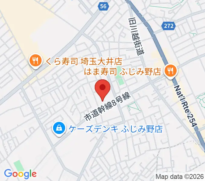 ふじみ野ステラ・ウェストの地図