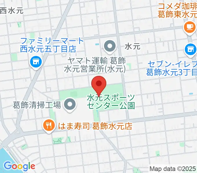 水元総合スポーツセンターの地図