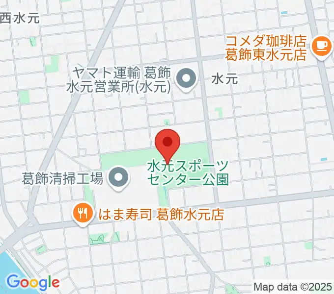 水元総合スポーツセンターの地図