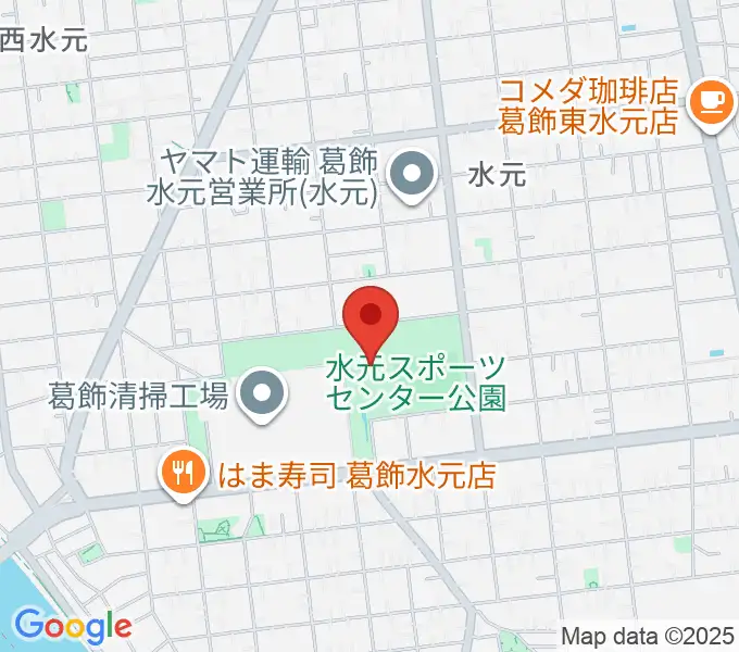水元総合スポーツセンターの地図