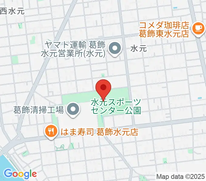 水元総合スポーツセンターの地図