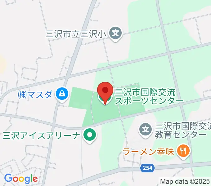 三沢市国際交流スポーツセンターの地図