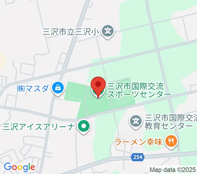 三沢市国際交流スポーツセンターの地図