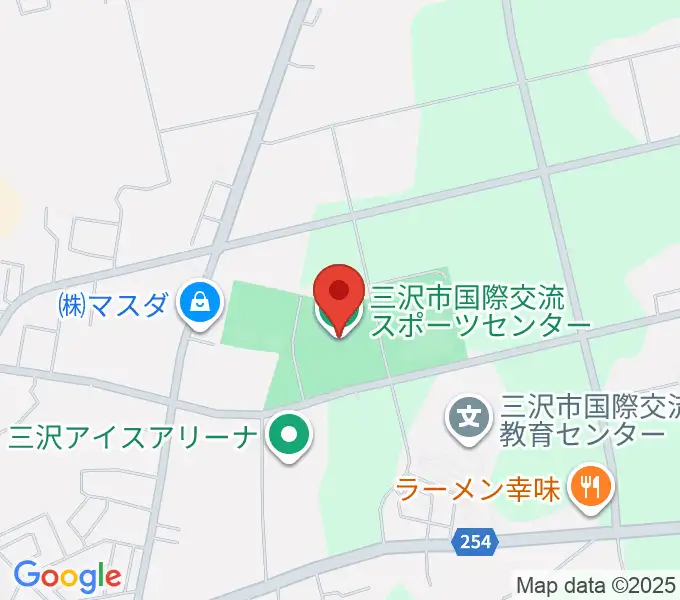 三沢市国際交流スポーツセンターの地図
