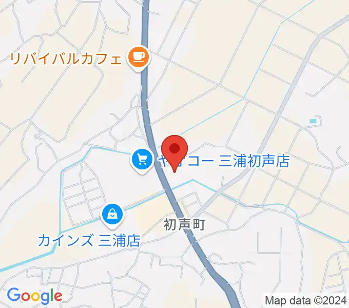 三浦市総合体育館 潮風アリーナの地図