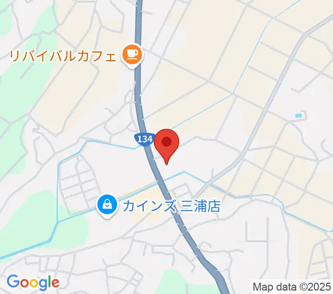 三浦市総合体育館 潮風アリーナの地図