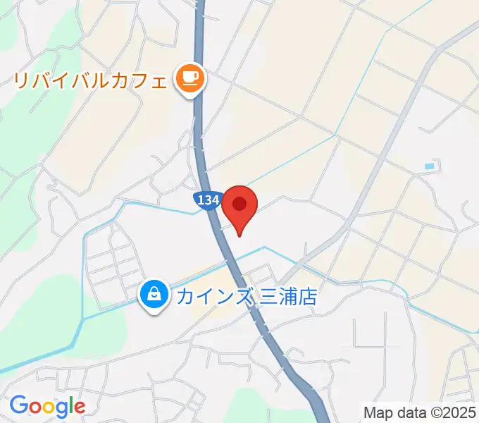 三浦市総合体育館 潮風アリーナの地図