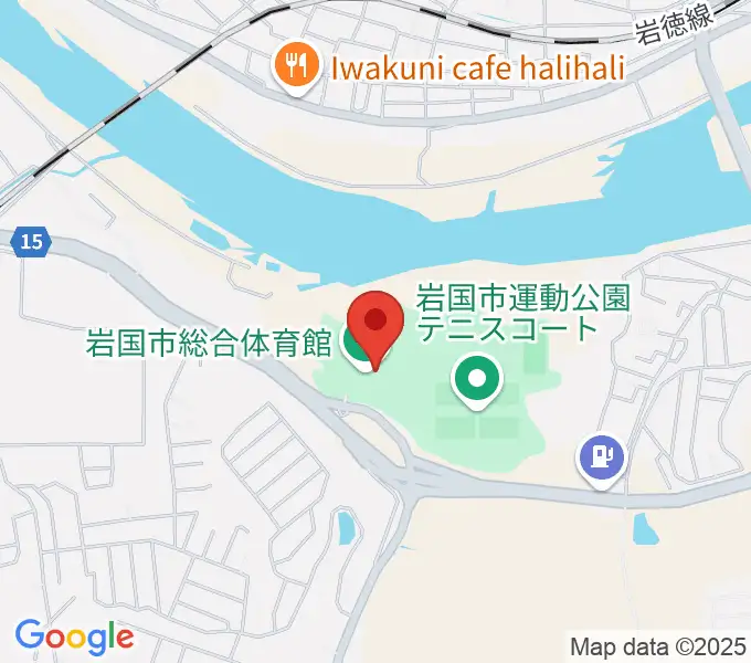 岩国市総合体育館の地図