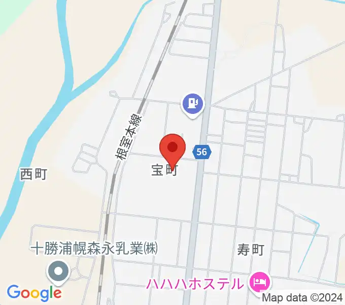 浦幌町総合スポーツセンターの地図