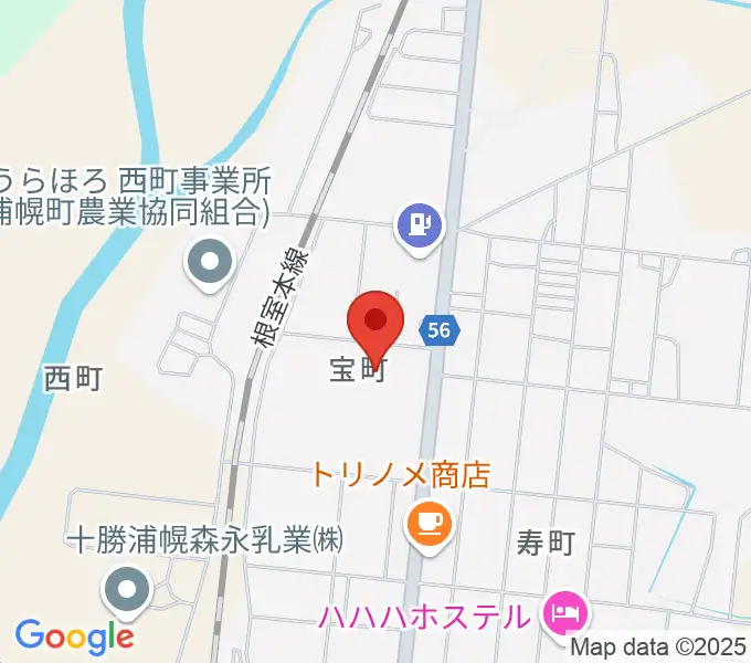 浦幌町総合スポーツセンターの地図